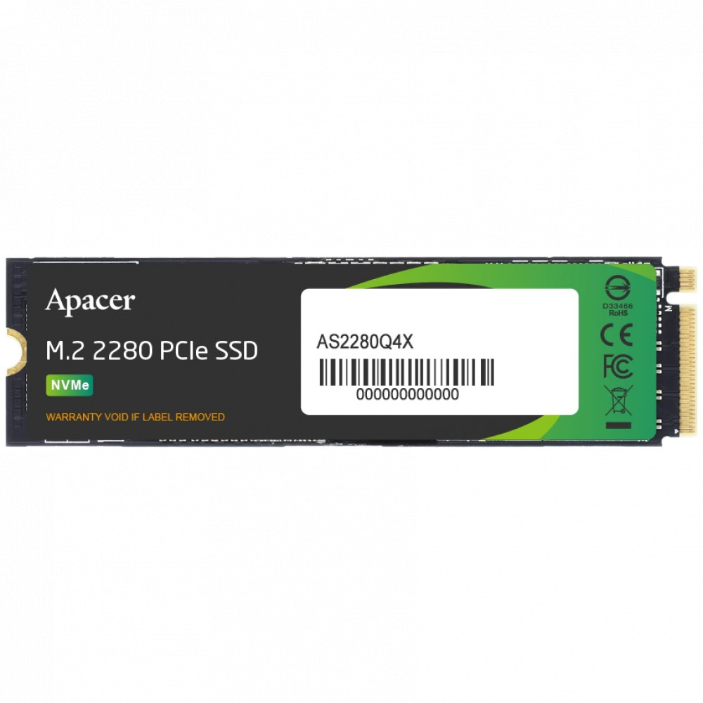 Жесткий диск Apacer AS2280Q4X AP1TBAS2280Q4X-1 SSD (твердотельные), 1 ТБ, M.2, PCIe — фото товара
