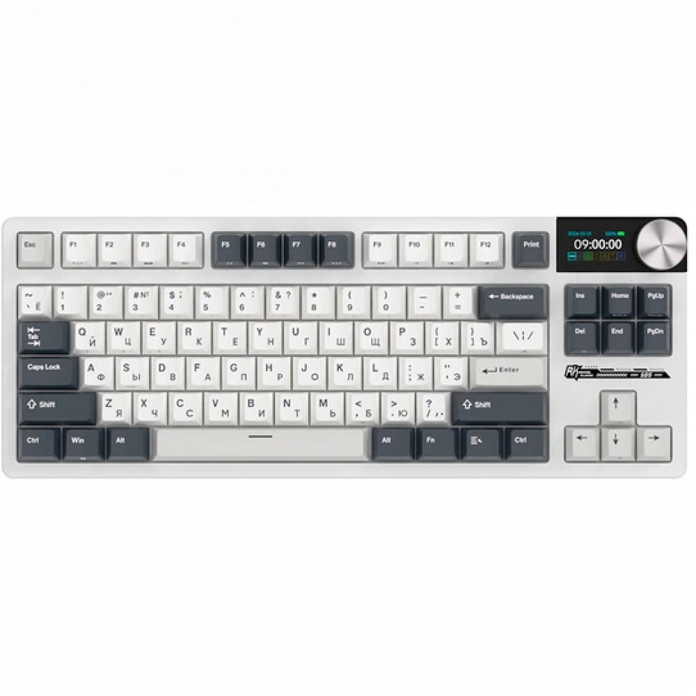 Клавиатура Royal Kludge S85 White Night (Beige Switch) 6977576550816 Беспроводная, Bluetooth - миниатюра 2