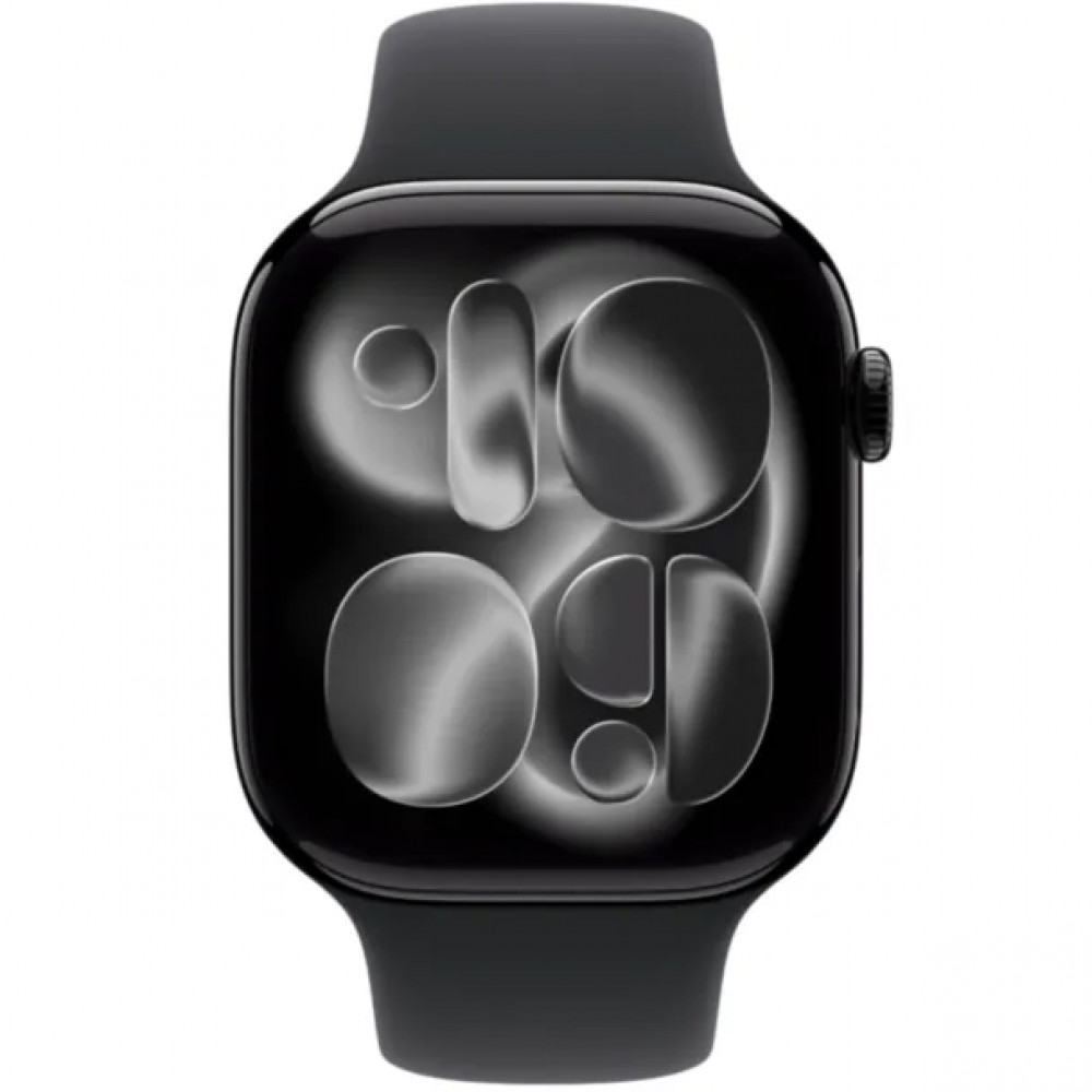 Apple Watch Series 11 GPS 42mm Jet Black Aluminium Case with Black Sport Band MEQT4RK/A Смарт-часы - миниатюра 2