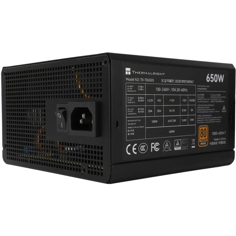Блок питания Thermalright TR-TB650S 650 Вт, 80+ Bronze - миниатюра 2