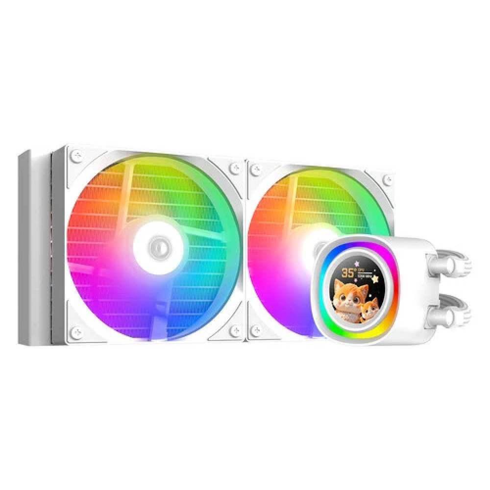 Система охлаждения ID-Cooling ID-CPU-FX240 LCD ID-CPU-FX240 LCD WHITE Для процессора — фото товара