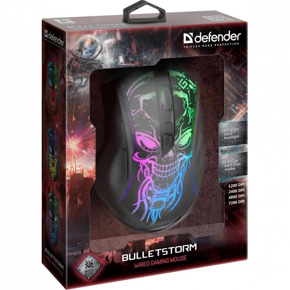 Мышь Defender Bulletstorm GM-928 52928 Игровые, Проводная - миниатюра 6