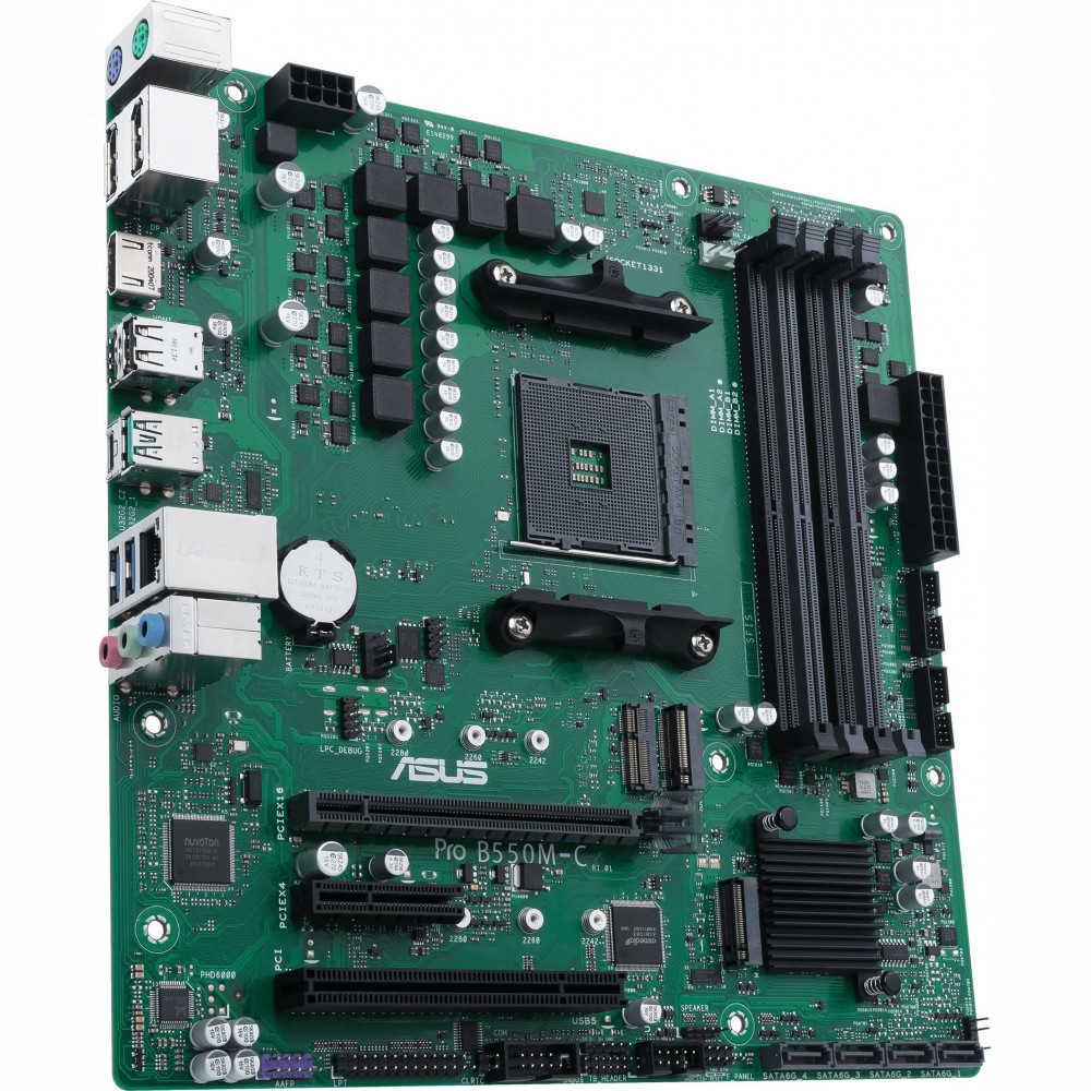 Материнская плата Asus PRO B550M-C/CSM Mini-ATX, AMD AM4 — фото товара