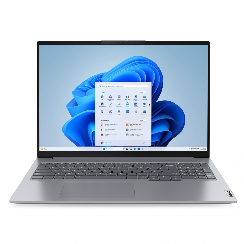 Ноутбук Lenovo ThinkBook 16 G7 21MU0006CD 16 ", WQXGA 2560x1600 (16:10), AMD, Ryzen 7, 16 Гб, 512 ГБ, AMD Radeon 780M, Windows 11 Pro - миниатюра 2