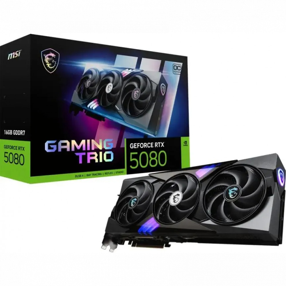 Видеокарта MSI NVIDIA GeForce RTX 5080 16G GAMING TRIO 16 ГБ - миниатюра 7
