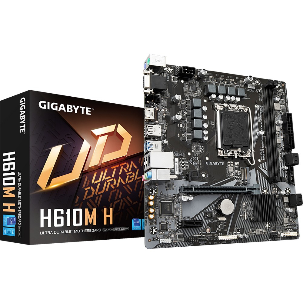 Материнская плата Gigabyte H610M H Micro-ATX, LGA 1700 - миниатюра 5