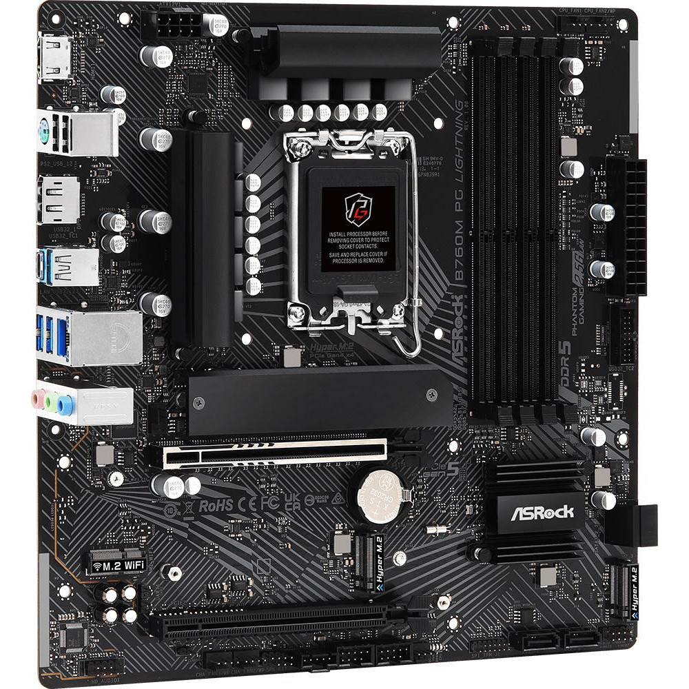 Материнская плата ASRock B760M PG LIGHTNING Micro-ATX, LGA 1700 — фото товара