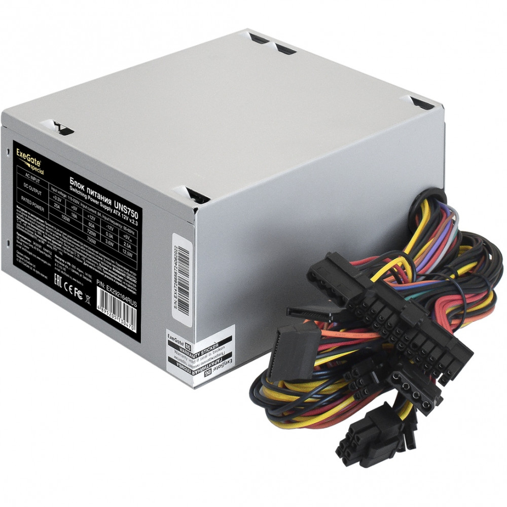 Блок питания ExeGate UNS750 EX292164RUS-PC 750 Вт - миниатюра 2