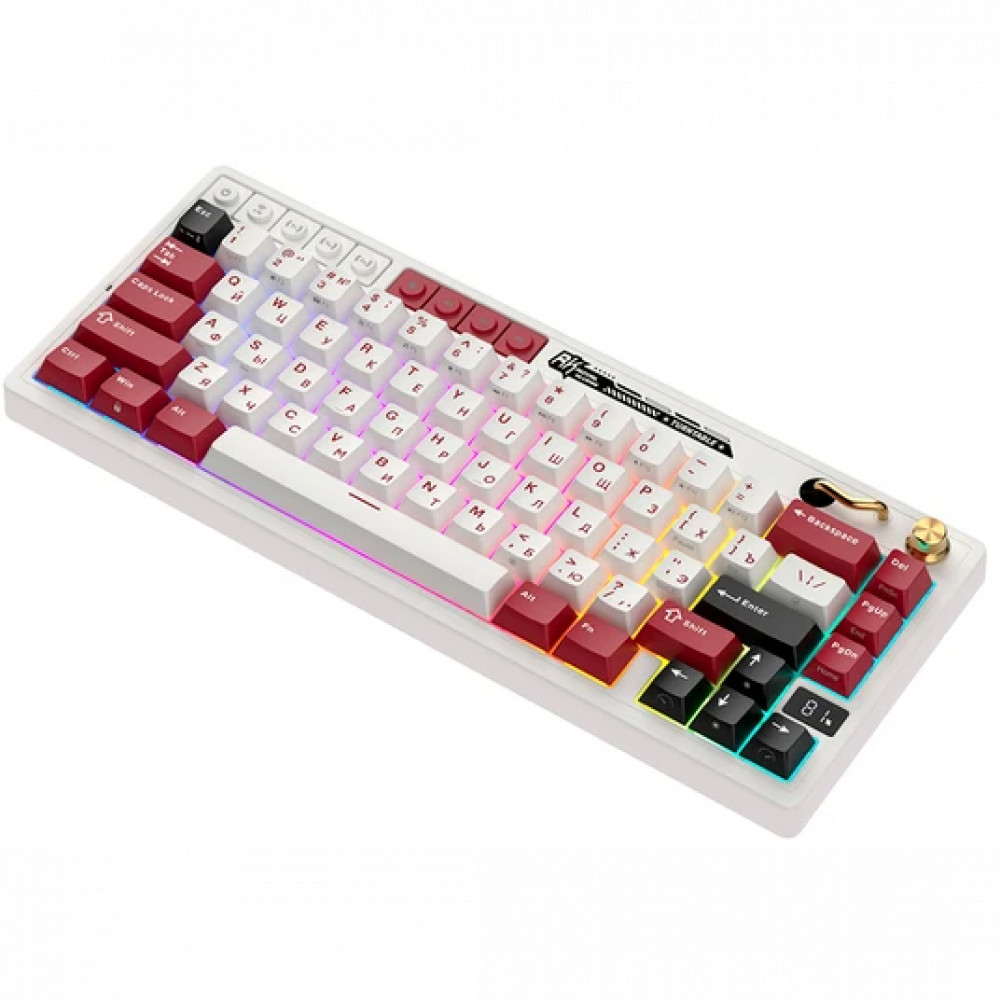 Клавиатура Royal Kludge M65 Famicom (Cream Switch) 6935280827099 Беспроводная, Bluetooth - миниатюра 5
