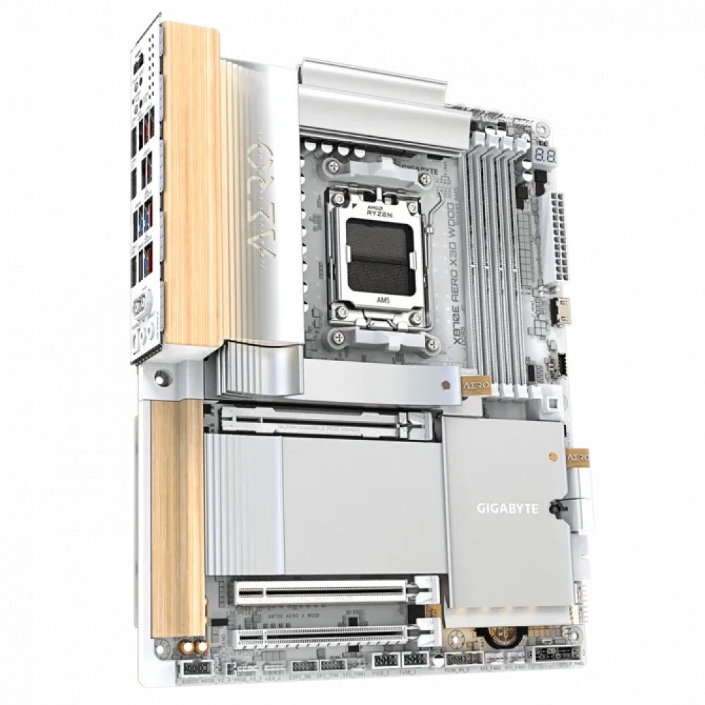 Материнская плата Gigabyte X870E AERO X WOOD 1.0 ATX, AMD AM5 - миниатюра 2