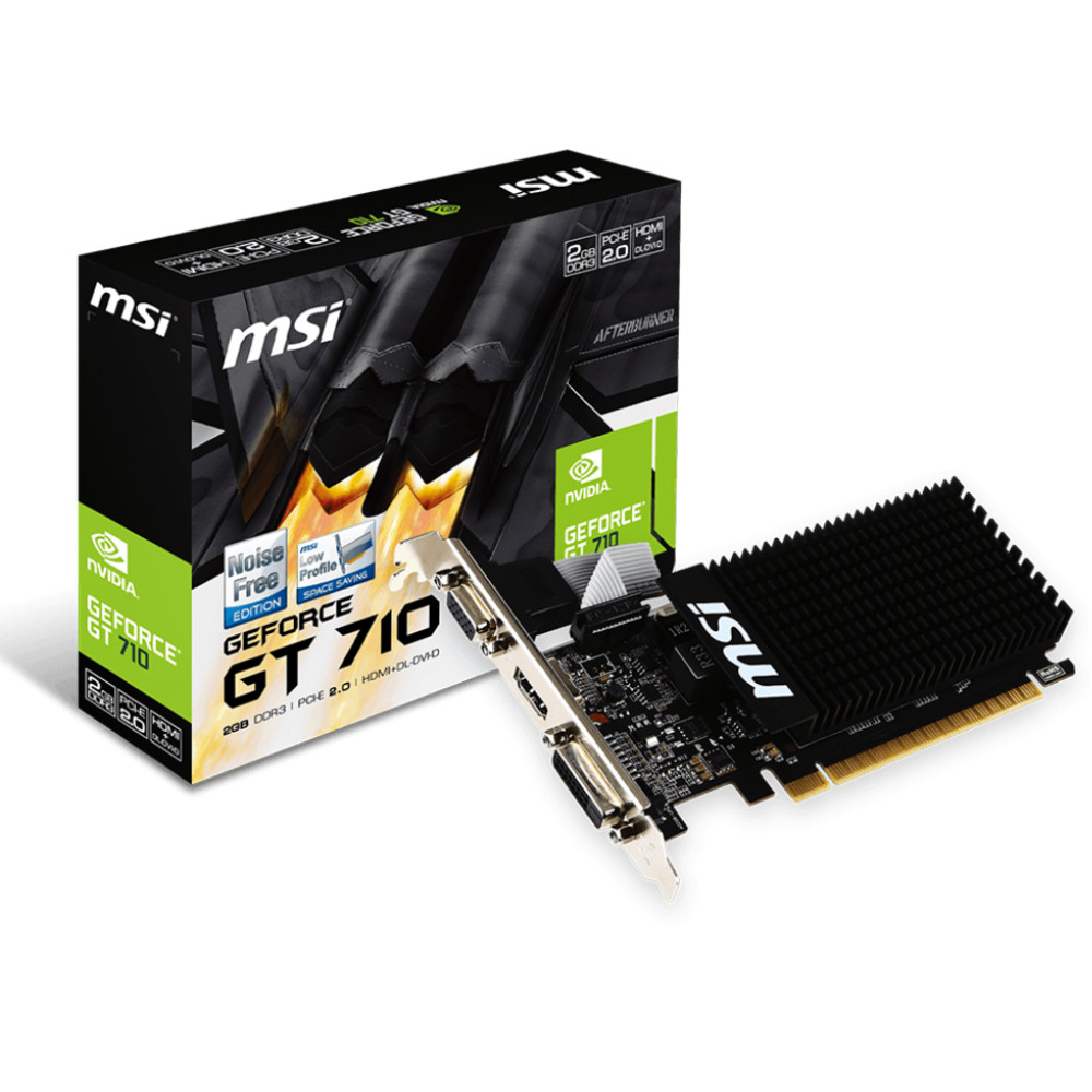 Видеокарта MSI GeForce GT 710 2GD3H LP 2 ГБ — фото товара