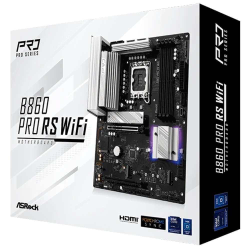 Материнская плата ASRock B860 PRO RS WIFI ATX, LGA 1851 - миниатюра 4