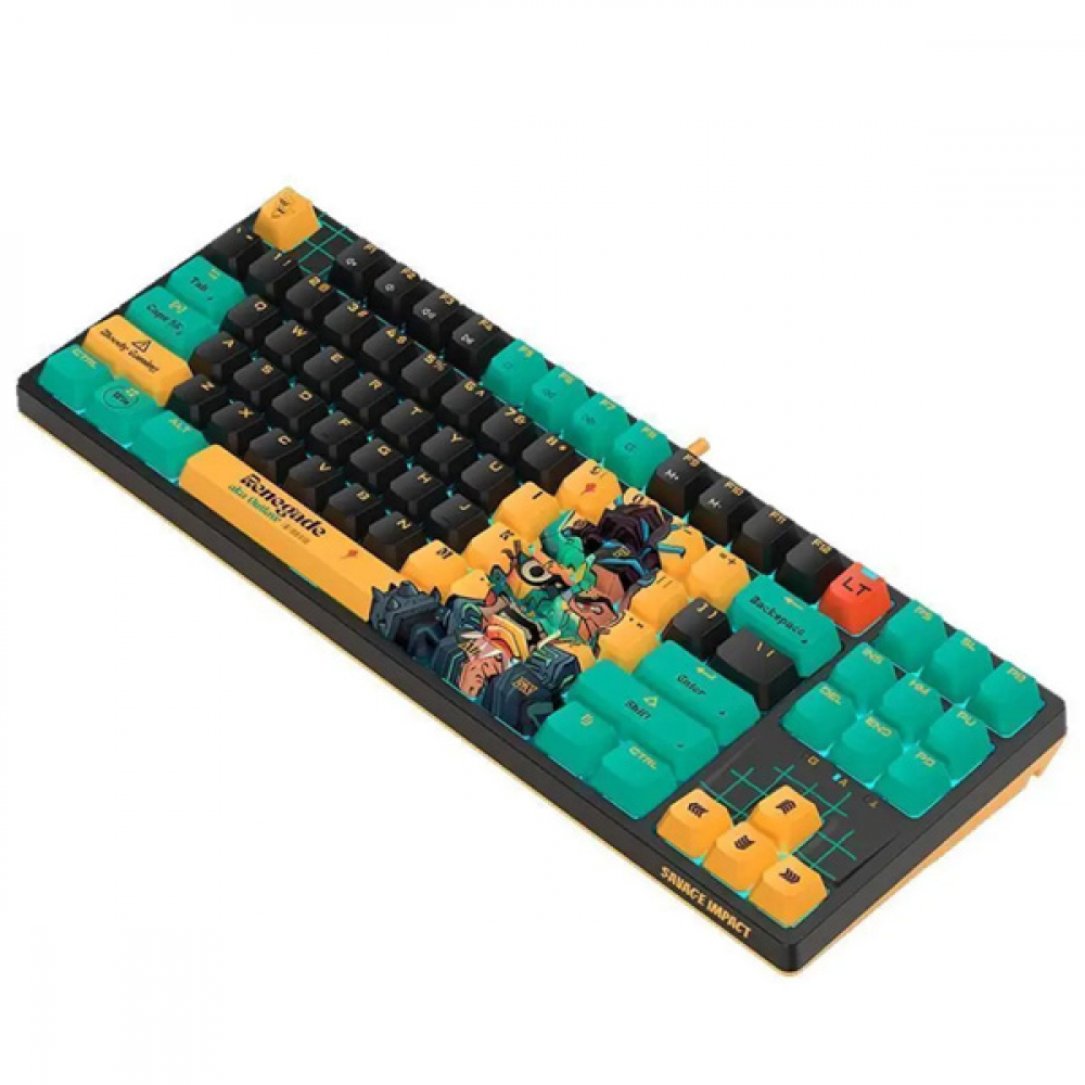 Клавиатура A4Tech AT87 Renegade Black Midnight Проводная, USB - миниатюра 2