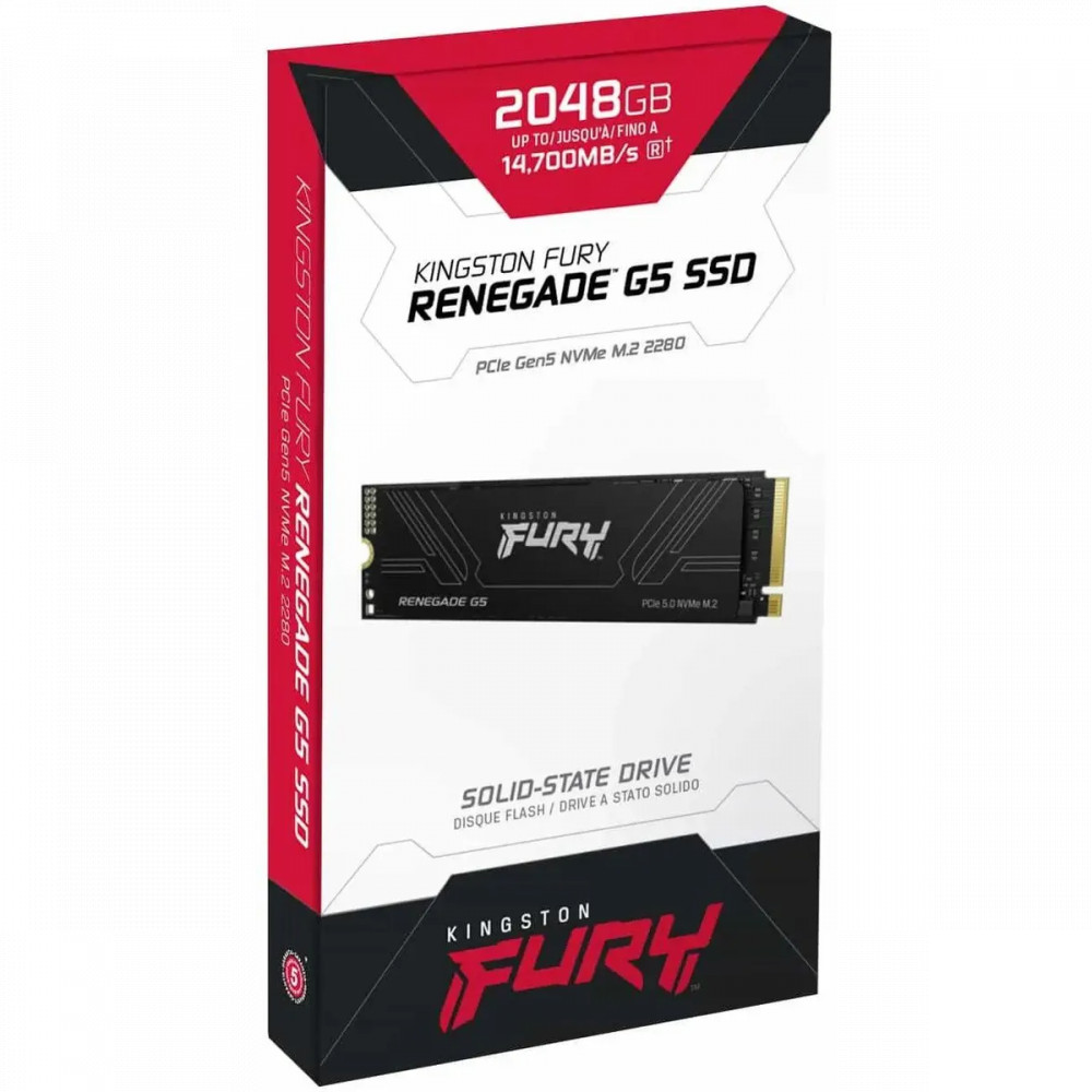 Жесткий диск Kingston Fury Renegade SFYR2S/2T0 SSD (твердотельные), 2 ТБ, M.2, PCIe - миниатюра 3