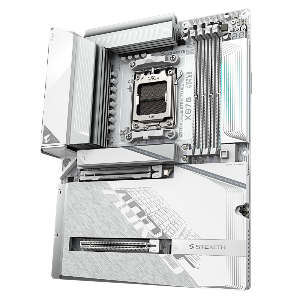 Материнская плата Gigabyte X870 AORUS STEALTH ICE ATX, AMD AM5 - миниатюра 5