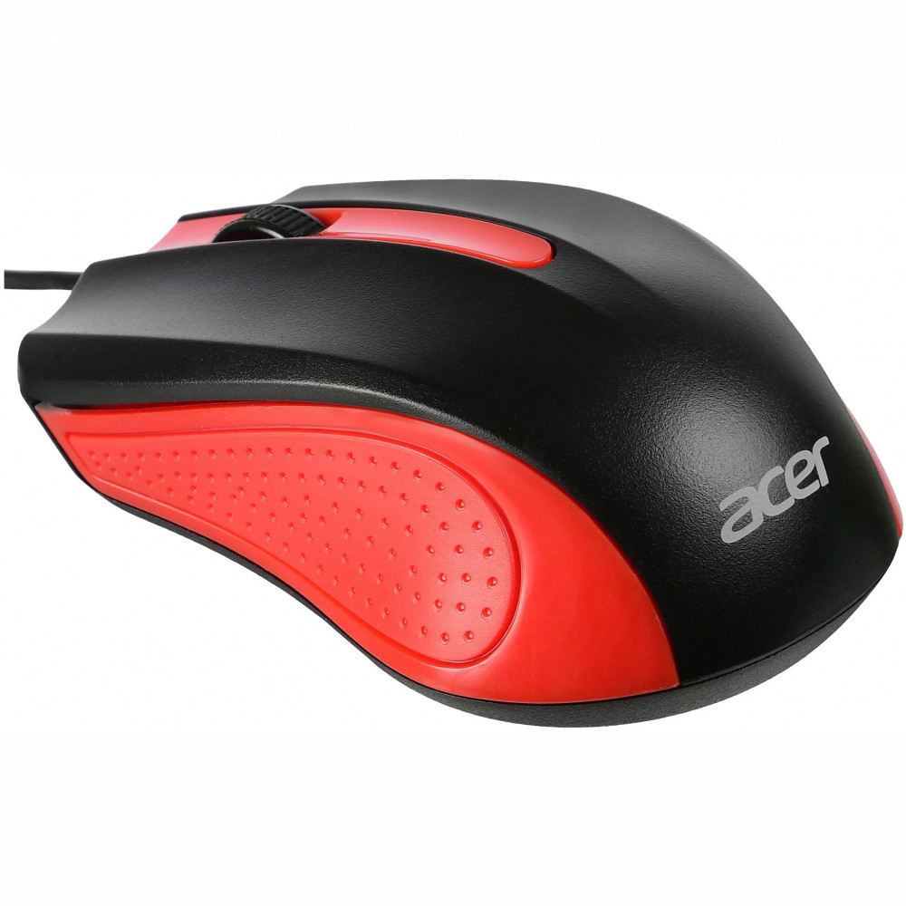 Мышь Acer OMW012 черный/красный ZL.MCEEE.003 Бюджетные, Проводная - миниатюра 3