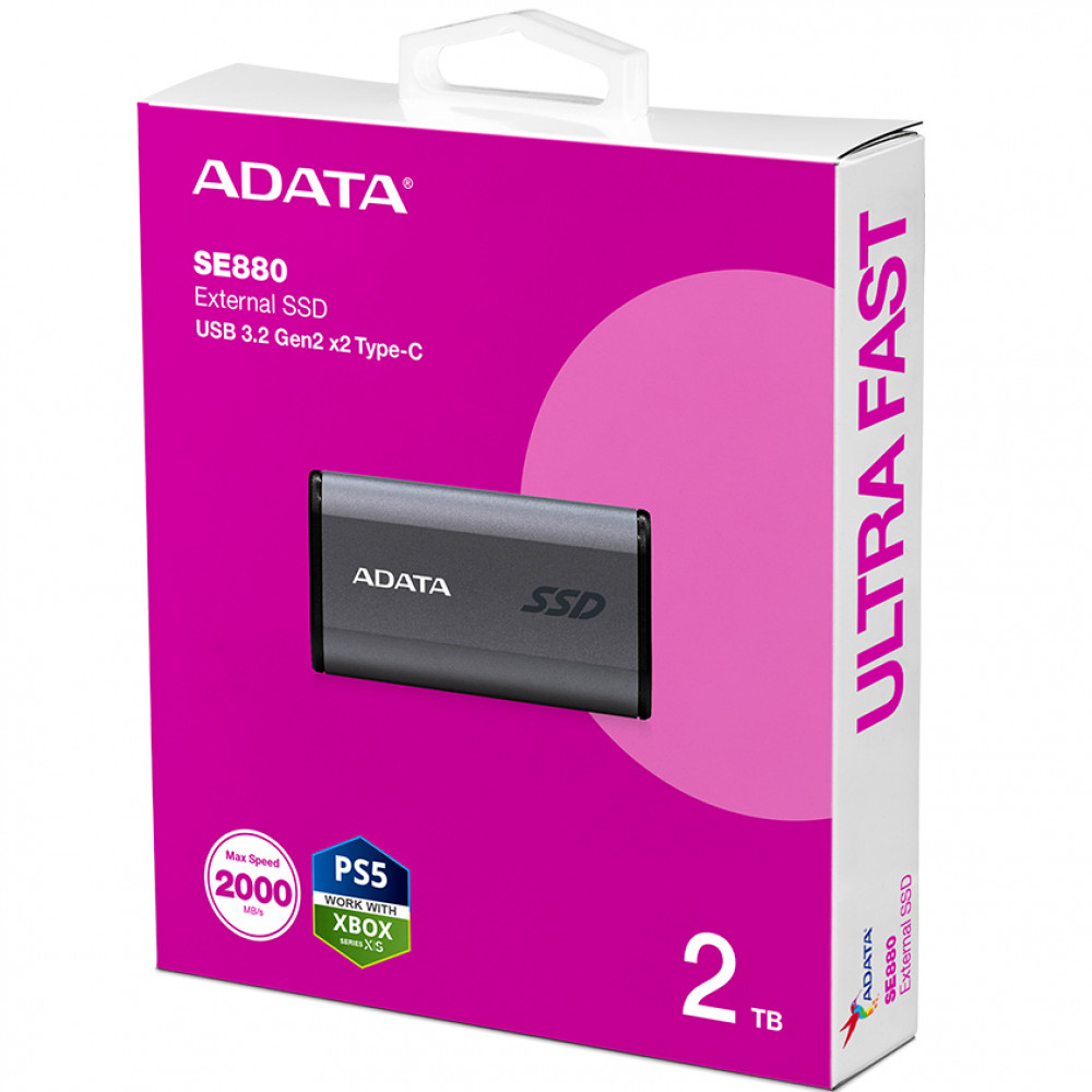 Внешние накопители ADATA SE880 AELI-SE880-2TCGY 2 ТБ - миниатюра 3