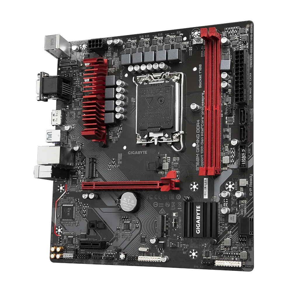 Материнская плата Gigabyte B760M GAMING DDR4 Micro-ATX, LGA 1700 - миниатюра 3