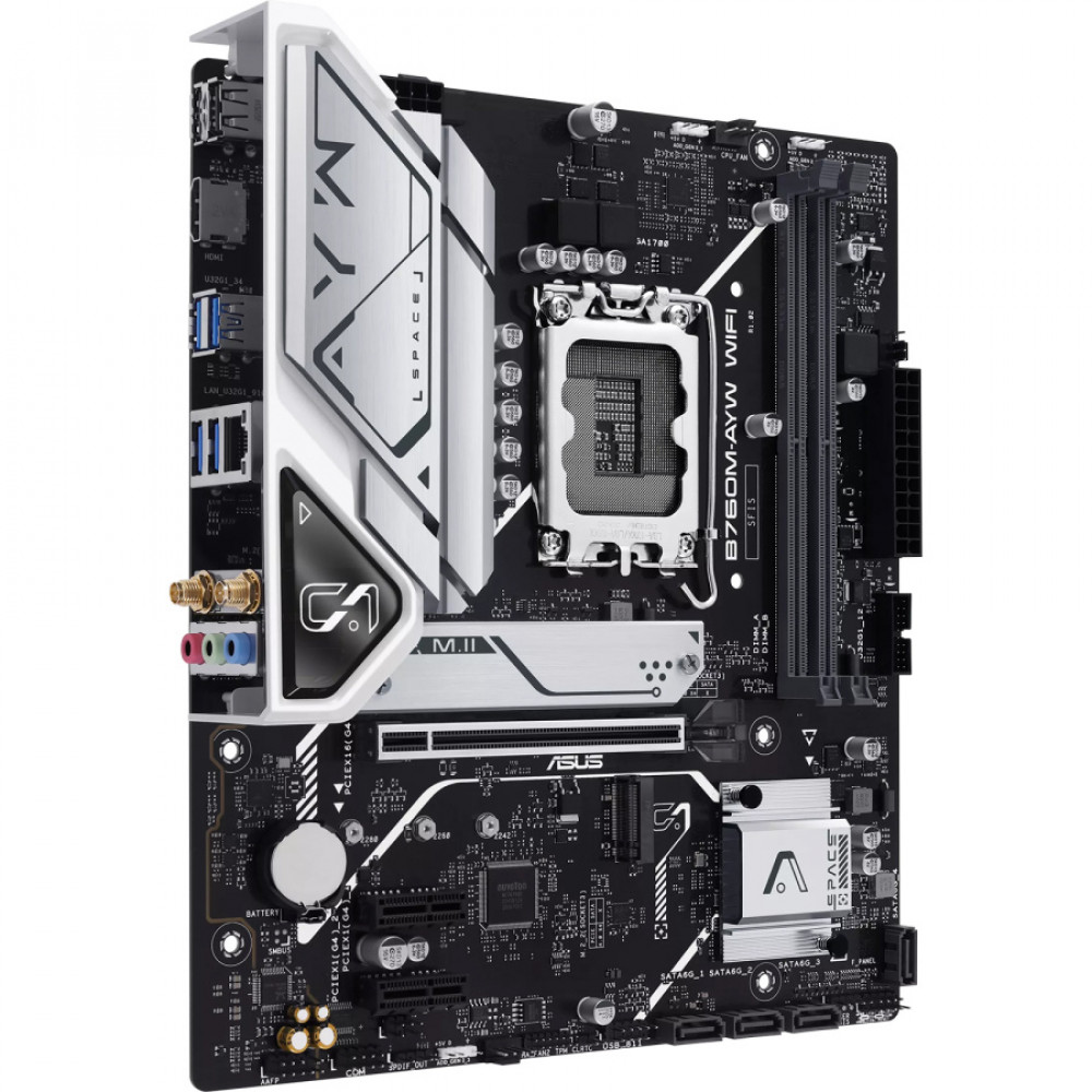 Материнская плата Asus B760M-AYW WIFI-SI 90MB1FK0-M0UBY0 Micro-ATX, LGA 1700 - миниатюра 2