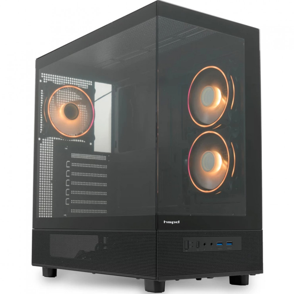 Корпус HSPD F710-TGBK-ARGB Mid-Tower — фото товара