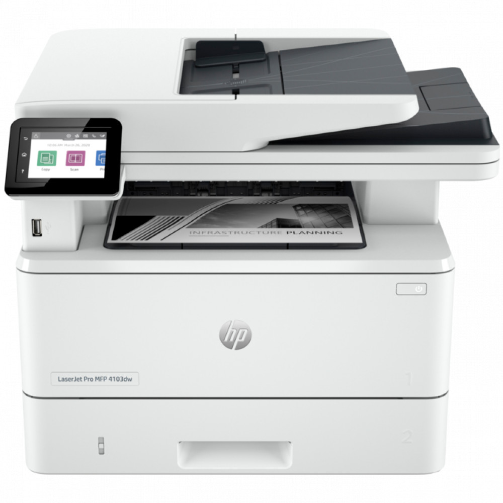 МФУ HP LaserJet Pro 4103dw 2Z627A А4, Лазерный, Монохромная - миниатюра 2