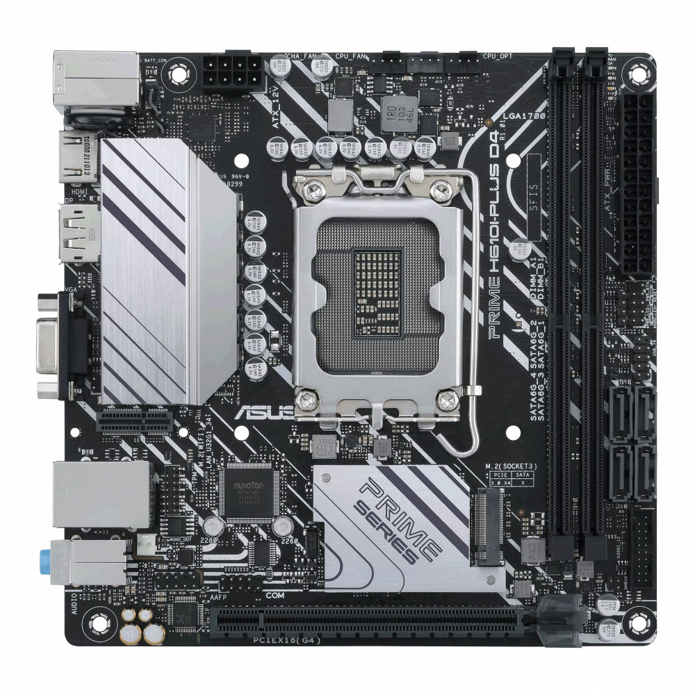 Материнская плата Asus PRIME H610I-PLUS D4-CSM Mini-ITX, LGA 1700 — фото товара