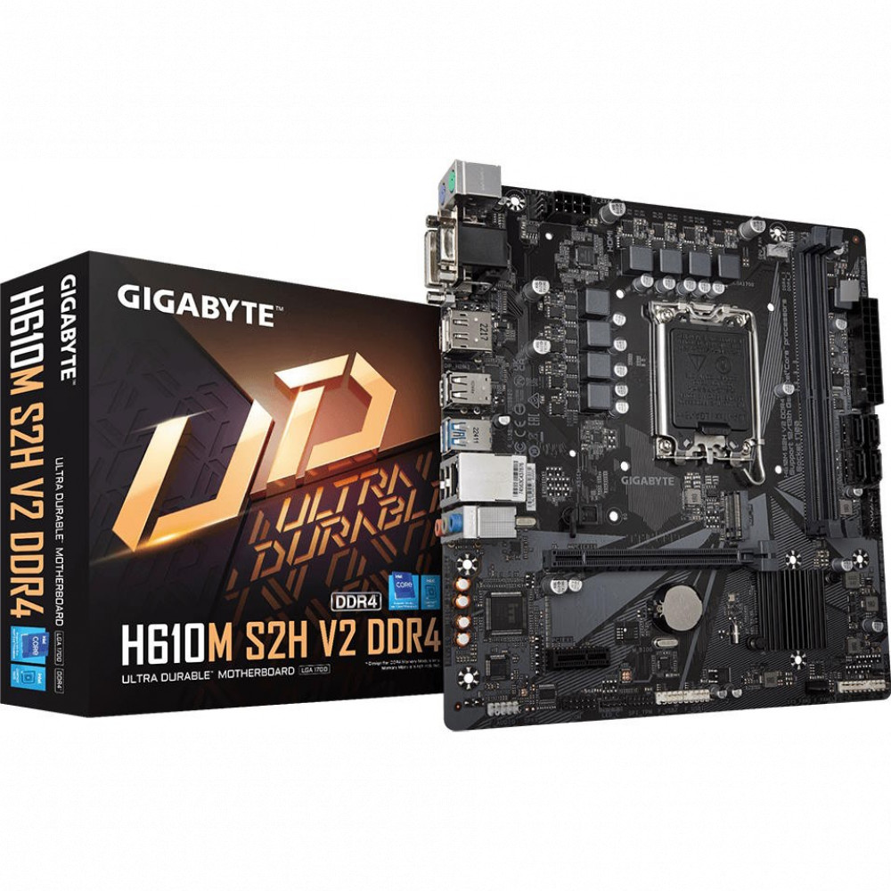 Материнская плата Gigabyte H610M S2H V2 DDR4 Micro-ATX, LGA 1700 - миниатюра 6
