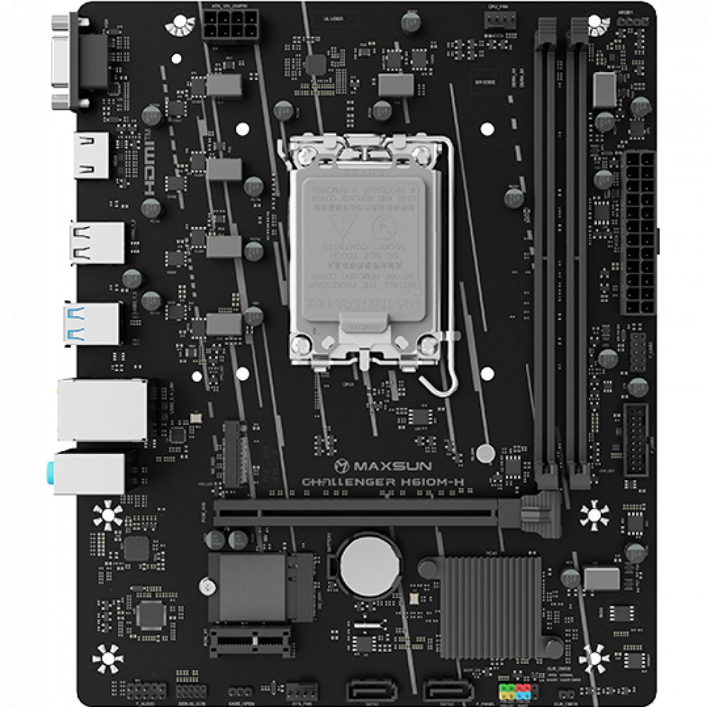 Материнская плата Maxsun Challenger H610M-H WIFI 6940709662359 Micro-ATX, LGA 1700 — фото товара