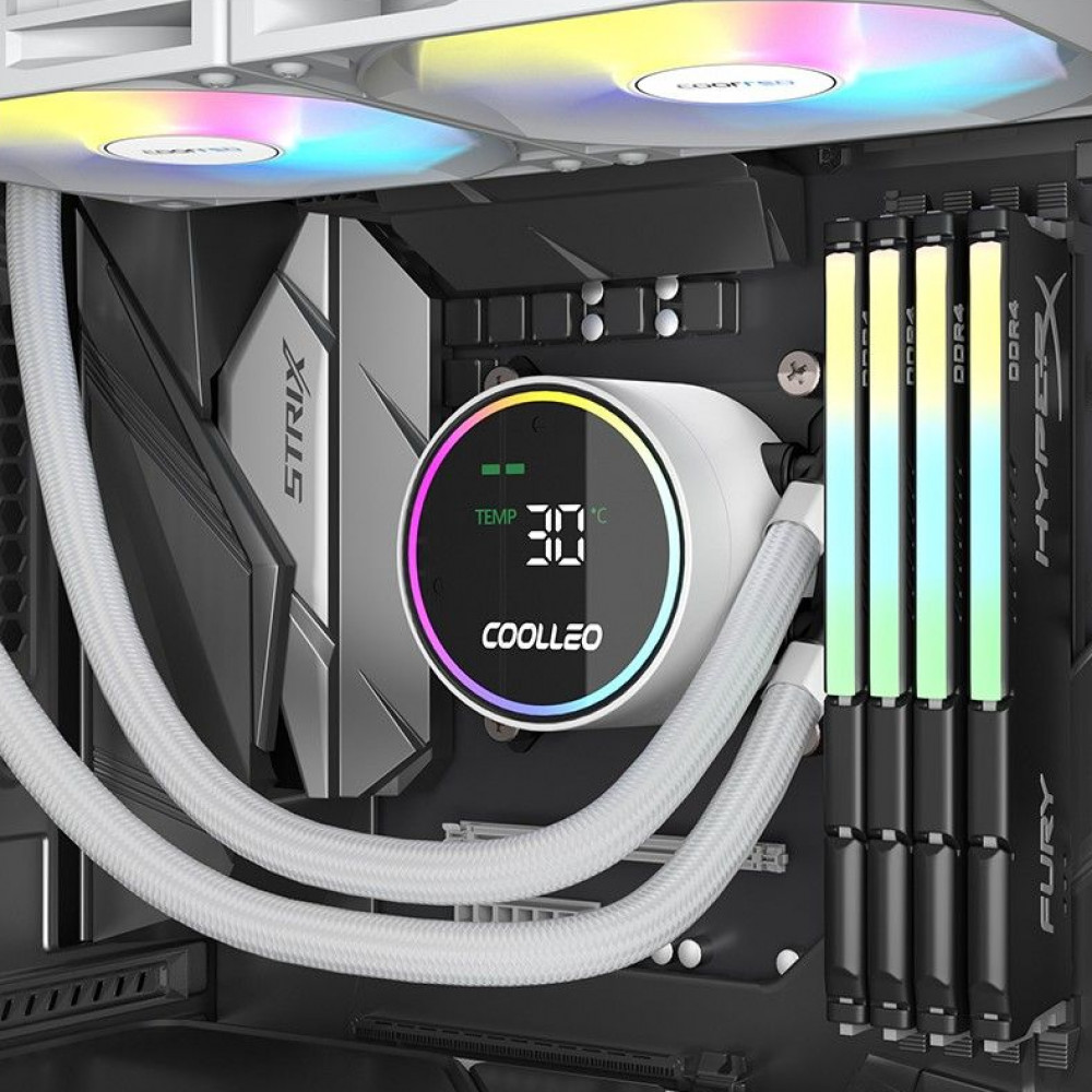 Система охлаждения Coolleo ICE Fairy DIG DIG-240-LITE-WH Для процессора - миниатюра 3