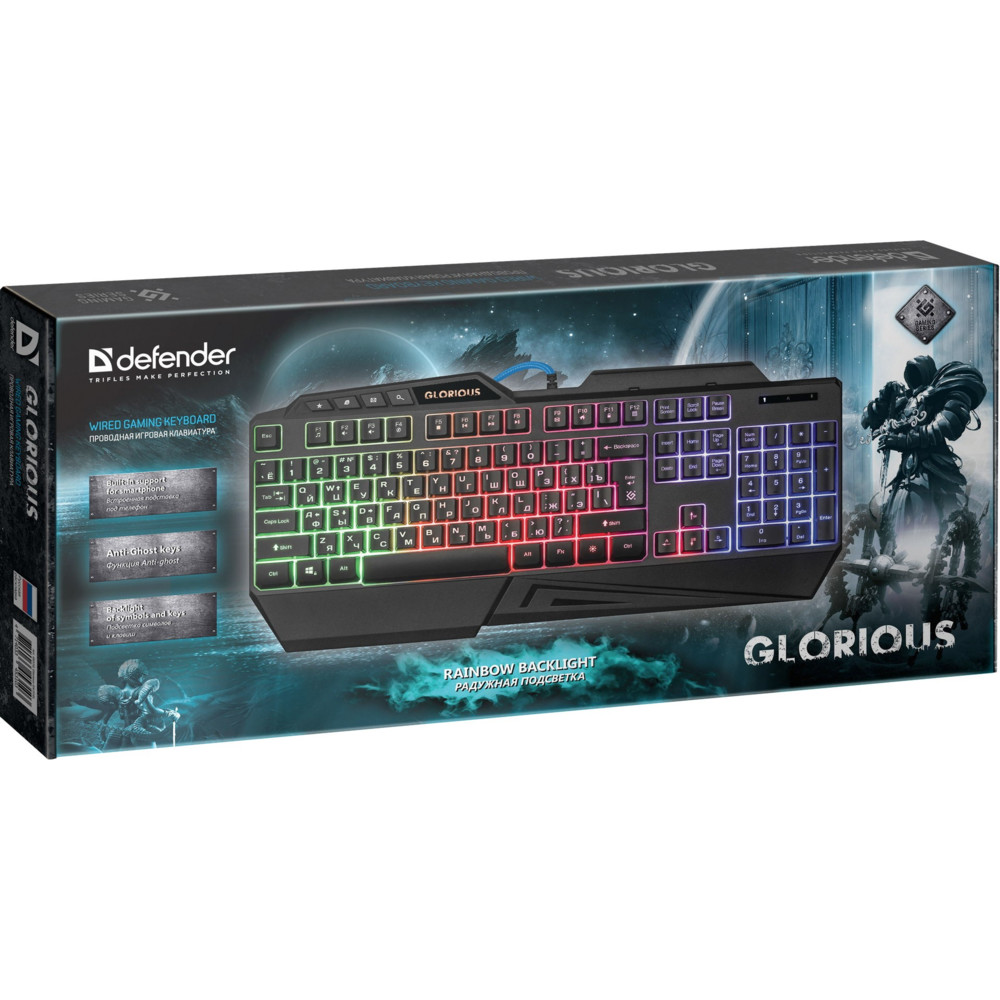 Клавиатура Defender GK-310L Glorious 45310 Проводная, USB - миниатюра 7