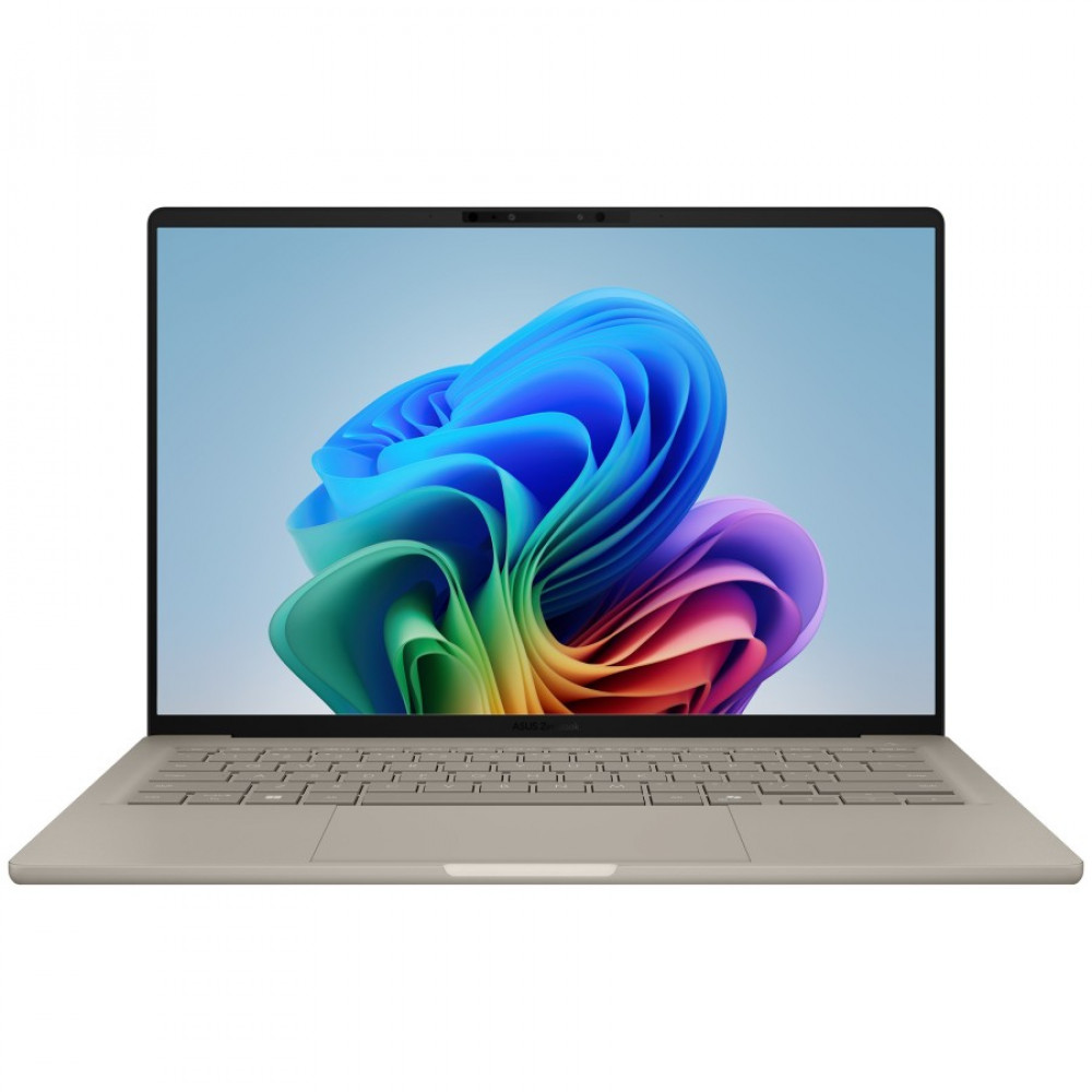 Ноутбук Asus Zenbook A14 UX3407QA-QD556W 90NB1501-M012H0 14 ", WUXGA 1920x1200 (16:10), Qualcomm, Snapdragon X, 16 Гб, 512 ГБ, Qualcomm Adreno X1-45, Windows 11 Home — фото товара