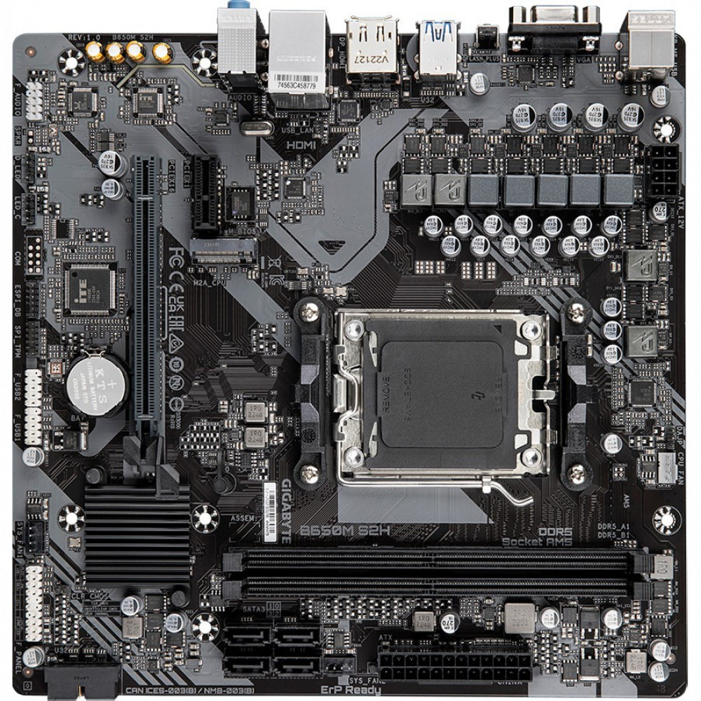 Материнская плата Gigabyte B650M S2H Micro-ATX, AMD AM5 - миниатюра 2