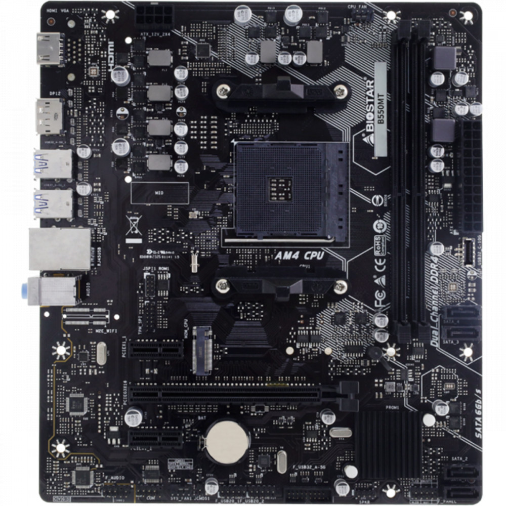 Материнская плата BIOSTAR B550MT Micro-ATX, AMD AM4 — фото товара