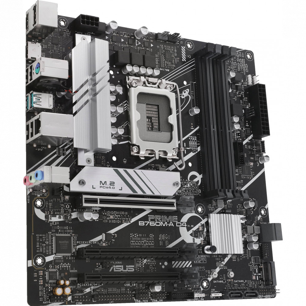 Материнская плата Asus PRIME B760M-A D4-CSM Micro-ATX, LGA 1700 - миниатюра 3