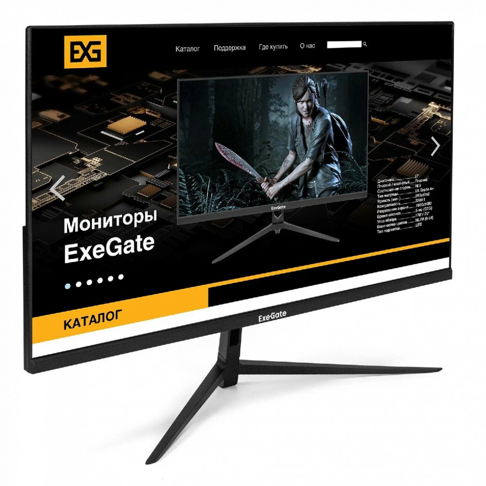 Монитор ExeGate SmartView ES2707A EX294430RUS 27 ", IPS, Full HD 1920x1080 (16:9), 75 Гц — фото товара