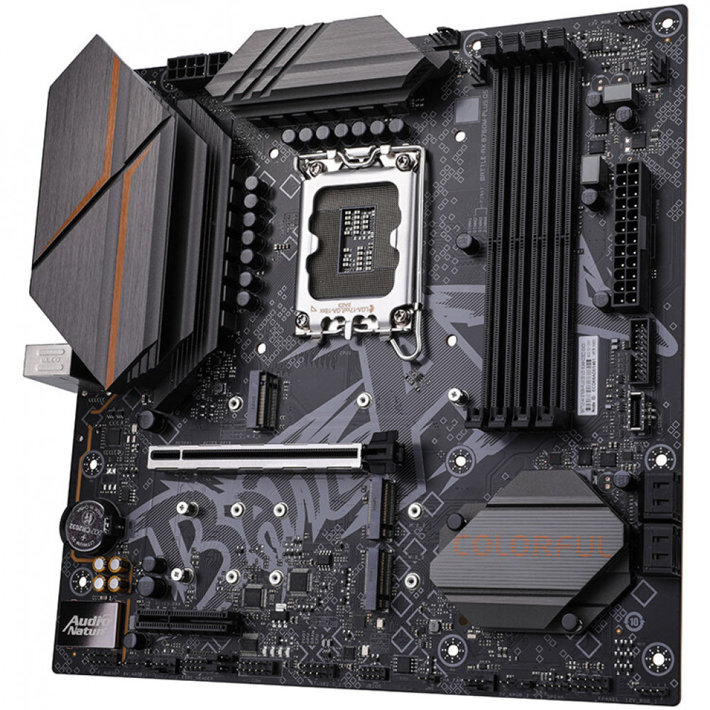 Материнская плата Colorful BATTLE-AX B760M-PLUS D5 V20 Micro-ATX, LGA 1700 - миниатюра 2