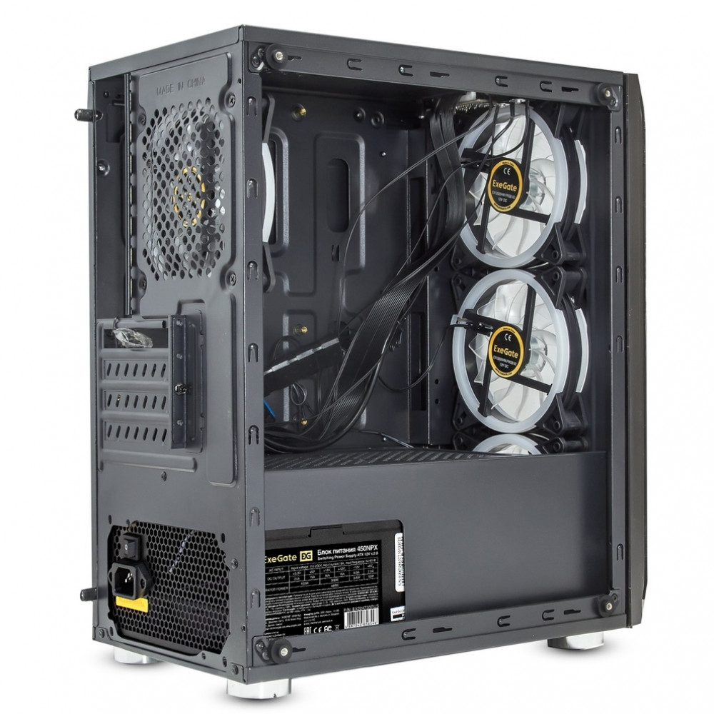 Корпус ExeGate Mistery R3-NPX450 EX294477RUS Mini-Tower - миниатюра 2