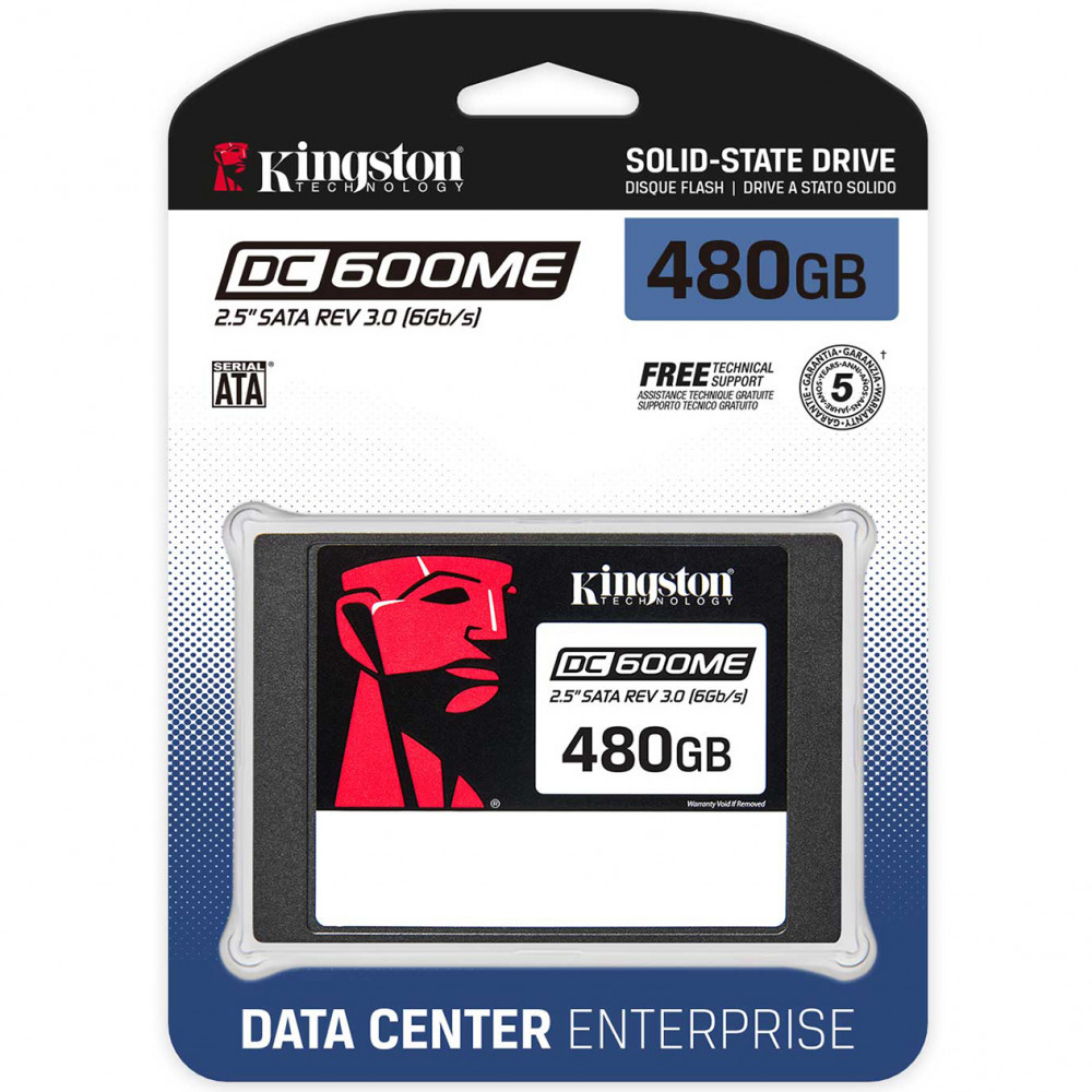 Жесткий диск Kingston DC600ME SEDC600ME/480G SSD (твердотельные), 480 ГБ, 2.5 дюйма, SATA - миниатюра 2