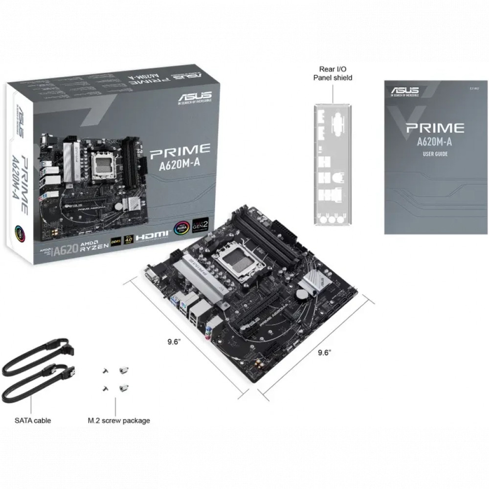 Материнская плата Asus PRIME A620M-A-CSM Micro-ATX, AMD AM5 - миниатюра 4