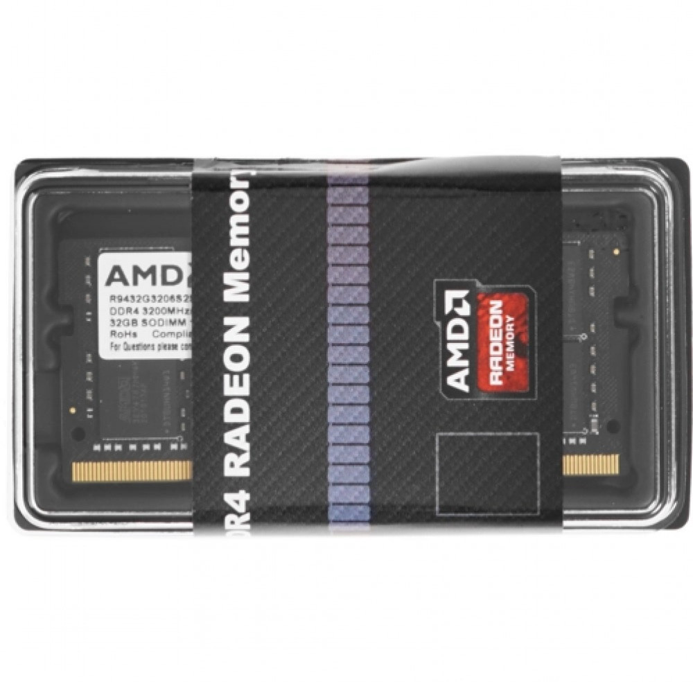 ОЗУ AMD 32GB R9432G3206S2S-U SO-DIMM, DDR4, 32 Гб, 3200 МГц - миниатюра 2