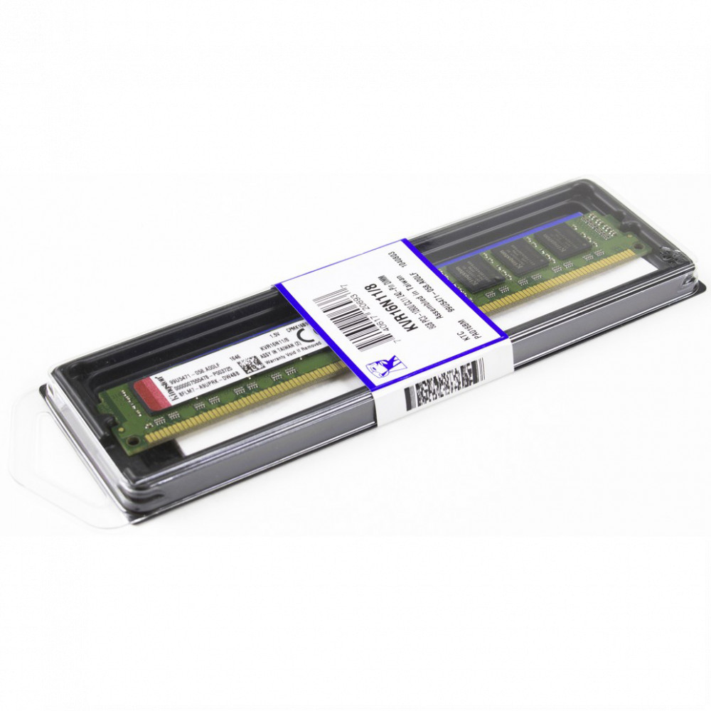 ОЗУ Kingston 8 ГБ KVR16N11/8 DIMM, DDR3, 8 Гб, 1600 МГц - миниатюра 2