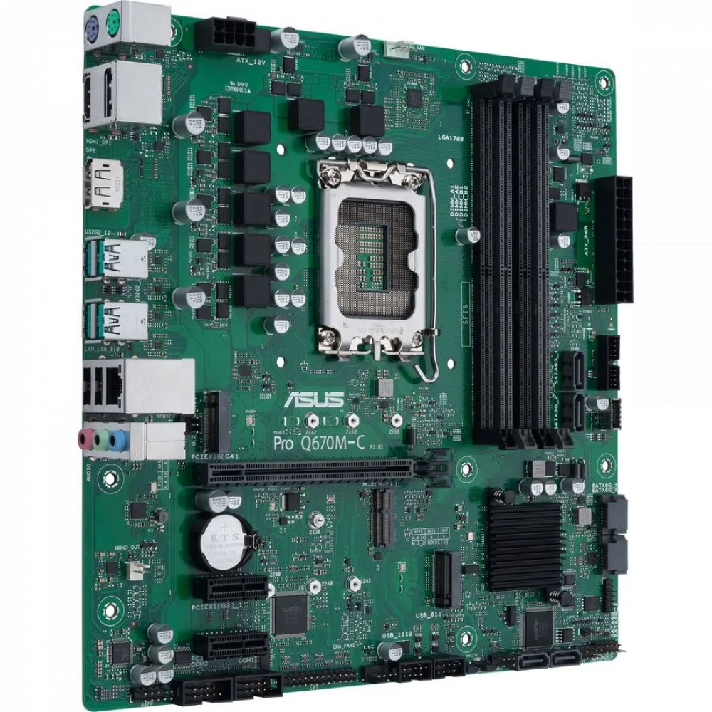 Материнская плата Asus PRO Q670M-C-CSM Micro-ATX, LGA 1700 — фото товара
