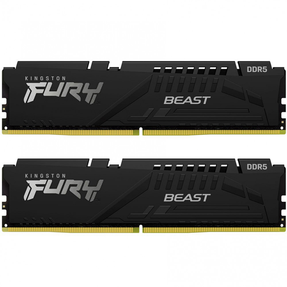 ОЗУ Kingston Fury Beast KF552C40BBK2-64 DIMM, DDR5, 64 Гб (2 х 32 Гб), 5200 МГц - миниатюра 3