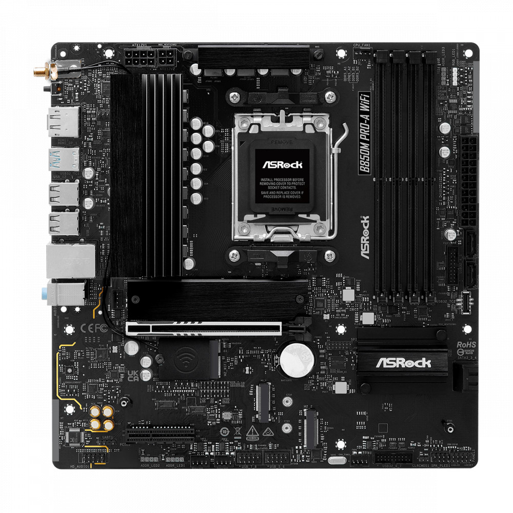Материнская плата ASRock B850M PRO-A WIFI Micro-ATX, AMD AM5 — фото товара