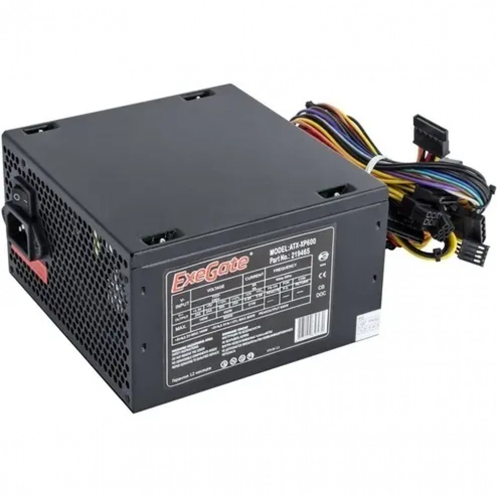 Блок питания ExeGate XP600 EX219465RUS-S 600 Вт - миниатюра 2