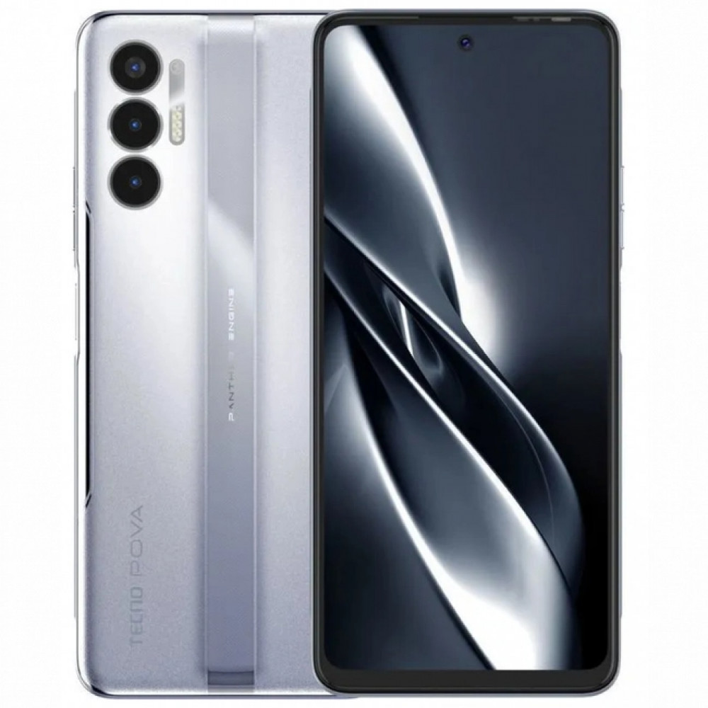 Смартфон TECNO Tecno Pova 3, 128 GB, Tech Silver LF7N/TECH SILVER 128GB 128 Гб, 6 Гб — фото товара