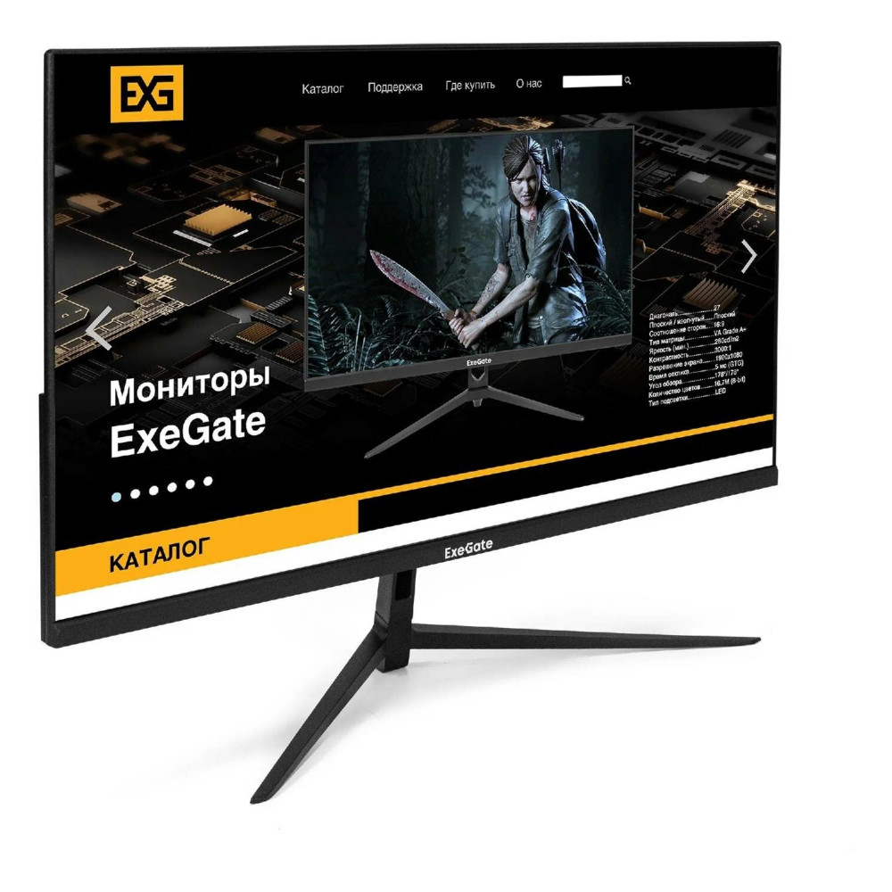 Монитор ExeGate ProSmart EV2407 EX294427RUS 23.8 ", VA, Full HD 1920x1080 (16:9), 75 Гц - миниатюра 2