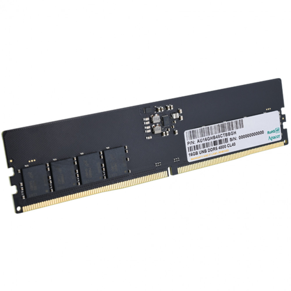 ОЗУ Apacer 16GB FL.16G2A.PTH DIMM, DDR5, 16 Гб, 4800 МГц — фото товара