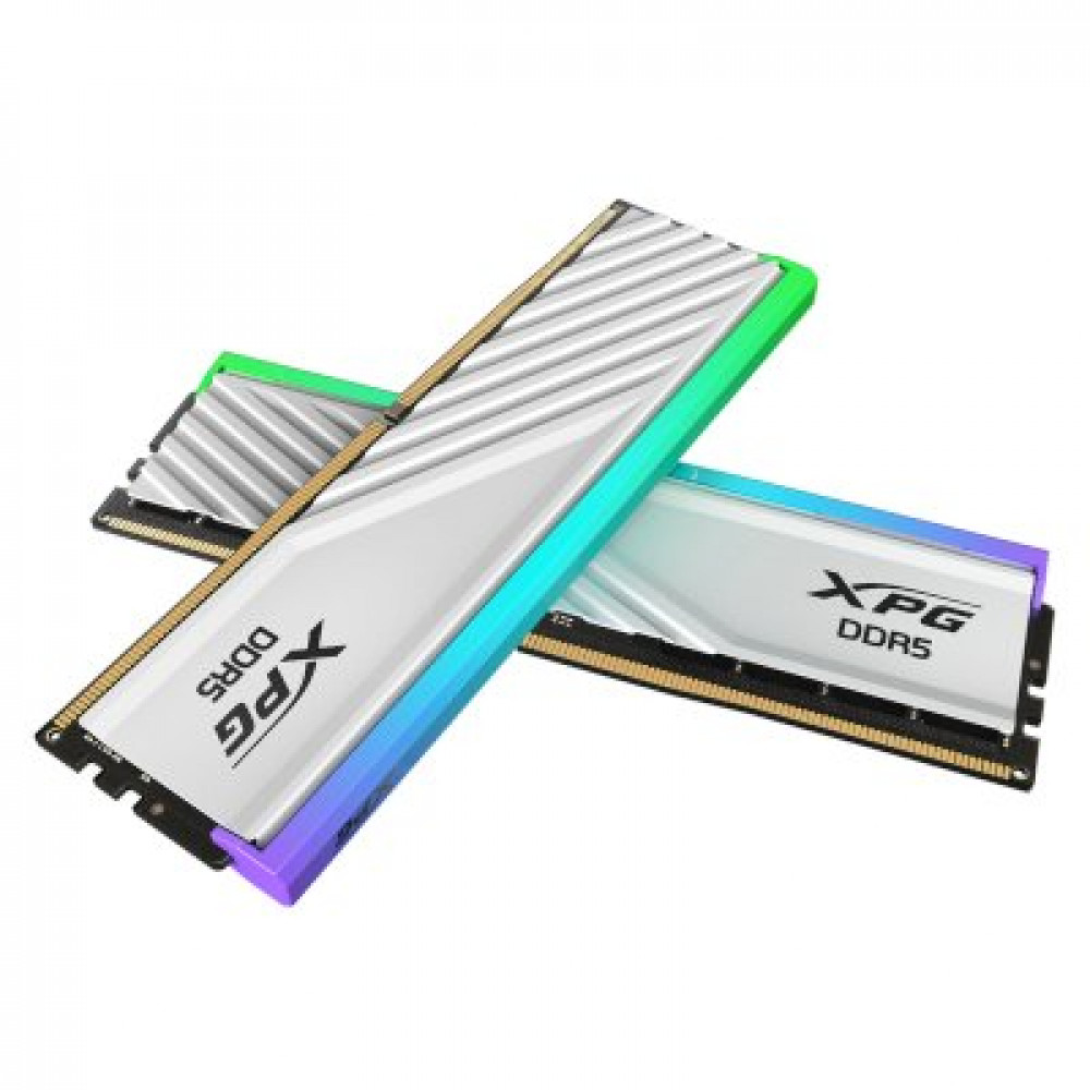 ОЗУ ADATA XPG Lancer Blade RGB White kit 2*16GB AX5U6000C3416G-DTLABRWH DIMM, DDR5, 32 Гб (2 х 16 Гб), 6000 МГц — фото товара
