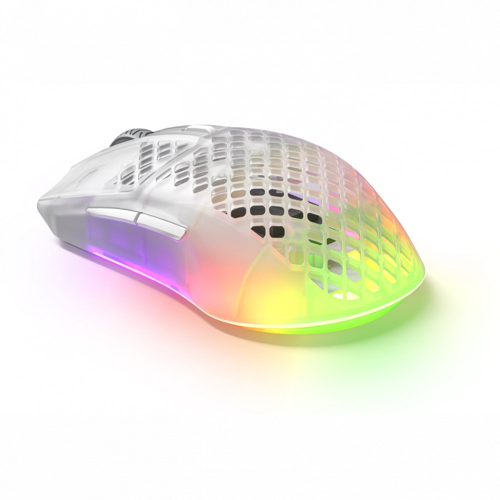 Мышь SteelSeries Aerox 3 Wireless (2022) Snow 62608 Игровые, Беспроводная - миниатюра 3